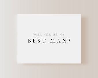 Groomsman and Best Man Proposal Cards