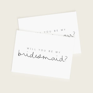 de proposition pour demoiselle d'honneur et demoiselle d'honneur | Proposition de mariage | Minimaliste