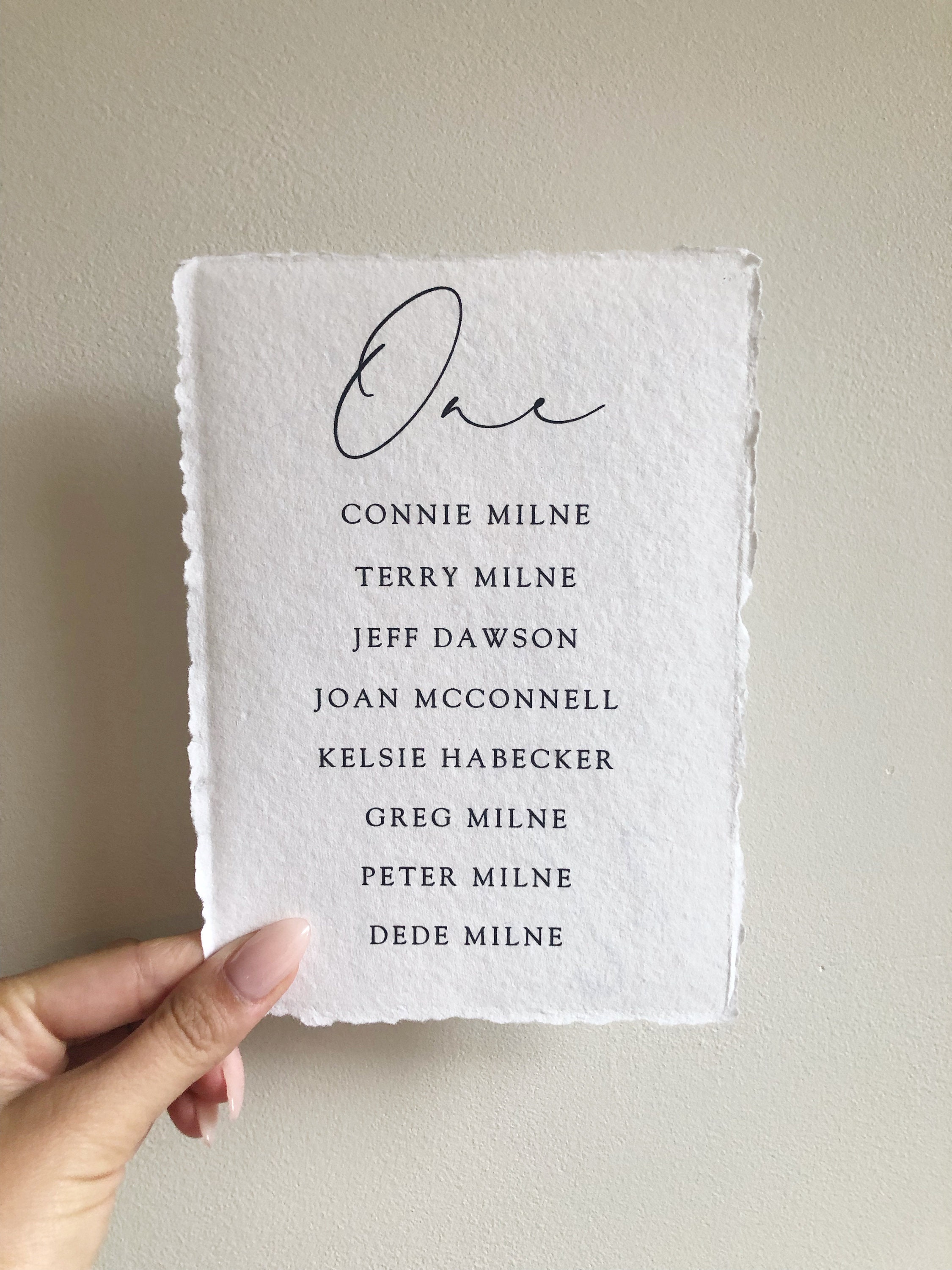 Wedding Seating Chart | Deckled Edge