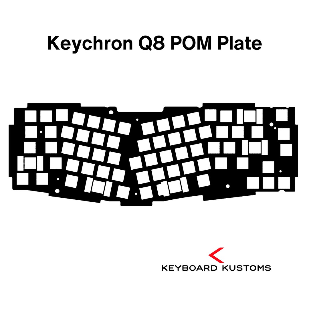 Precision Cut Keychron Q8 POM Plate for Keyboard Modding, Mechanical ...