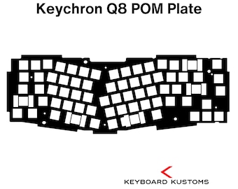 Precision Cut Keychron Q8 POM Plate For Keyboard Modding, Mechanical Keyboard Switch Plate, Replacement Switch Plate For Deeper Sound