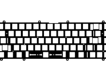 Precision Cut Melody65 POM Plate For Keyboard Modding, Mechanical Keyboard Switch Plate, Replacement Switch Plate For Deeper Sound