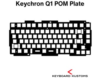 Precision Cut Keychron Q1 POM Plate For Keyboard Modding, Mechanical Keyboard Switch Plate, Replacement Switch Plate For Deeper Sound