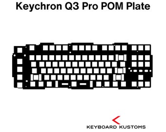 Precision Cut Keychron Q3 Pro SE POM Plate For Keyboard Modding, Mechanical Keyboard Switch Plate, Replacement Switch Plate For Deeper Sound