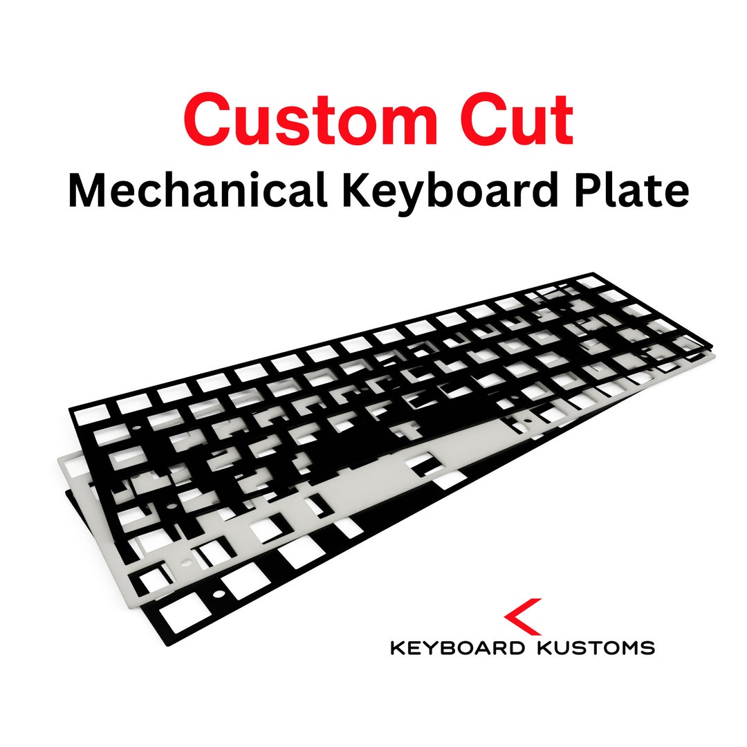 Custom Cut Mechanical Keyboard Plate Etsy