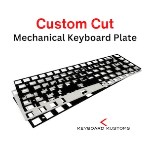 Custom Precision Cut POM Plate For Keyboard Modding, Mechanical Keyboard Switch Plate, Replacement Switch Plate For Deeper Sound