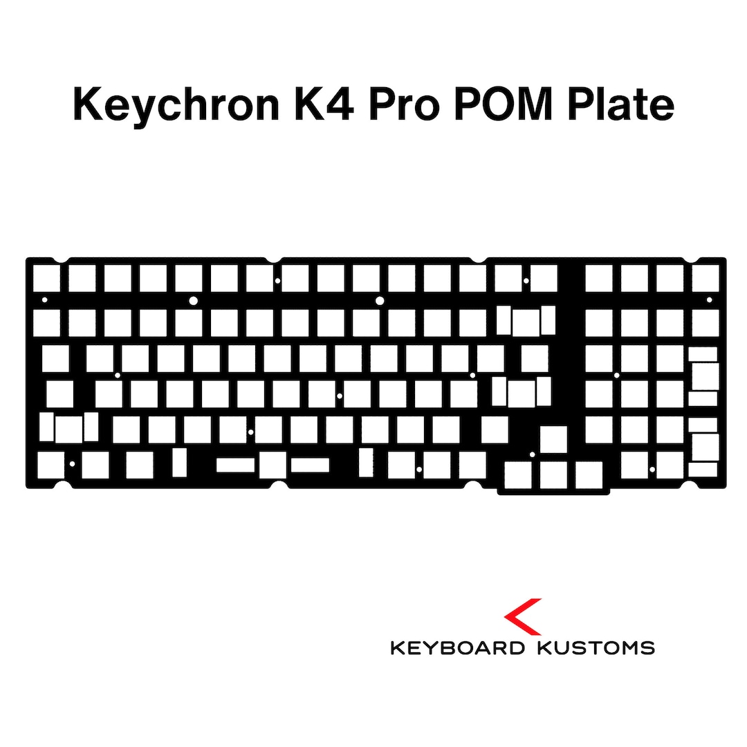 Precision Cut Keychron K4 Pro POM Plate for Keyboard Modding ...
