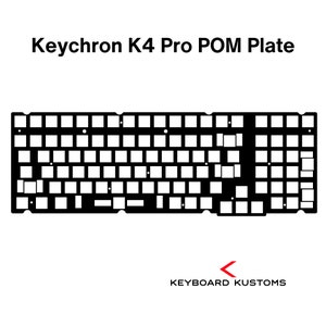 Precision Cut Keychron K4 Pro POM Plate For Keyboard Modding, Mechanical Keyboard Switch Plate, Replacement Switch Plate For Deeper Sound