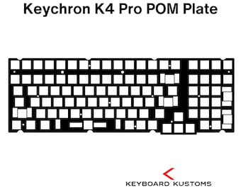 Precision Cut Keychron K4 Pro POM Plate For Keyboard Modding, Mechanical Keyboard Switch Plate, Replacement Switch Plate For Deeper Sound