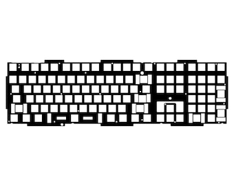 Precision Cut Keychron Q6 HE POM Plate For Keyboard Modding, Mechanical Keyboard Switch Plate, Switch Plate For Deeper Sound