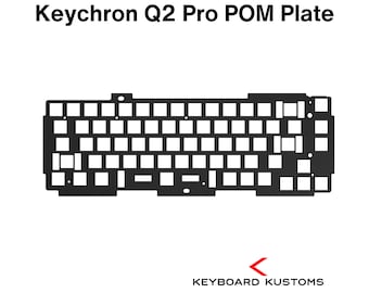 Precision Cut Keychron Q2 Pro/Q2 MAX POM Plate For Keyboard Modding, Mechanical Keyboard Switch Plate, Switch Plate For Deeper Sound