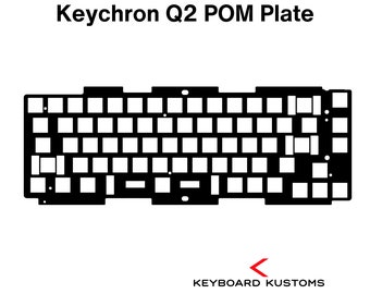 Precision Cut Keychron Q2 POM Plate For Keyboard Modding, Mechanical Keyboard Switch Plate, Replacement Switch Plate For Deeper Sound