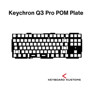 Precision Cut Keychron Q3 Pro/Q3 MAX POM Plate For Keyboard Modding, Mechanical Keyboard Switch Plate, Switch Plate For Deeper Sound