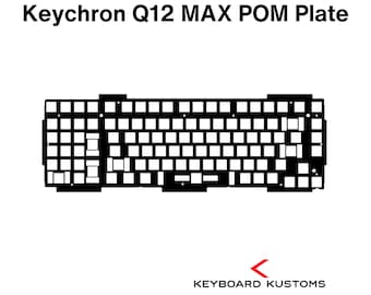Precision Cut Keychron Q12 MAX POM Plate For Keyboard Modding, Mechanical Keyboard Switch Plate, Replacement Switch Plate For Deeper Sound
