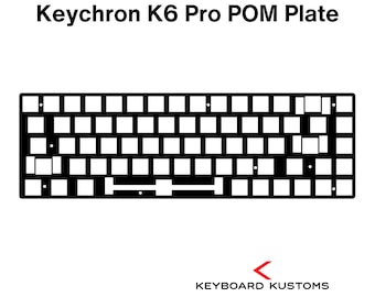 Precision Cut Keychron K6 Pro POM Plate For Keyboard Modding, Mechanical Keyboard Switch Plate, Replacement Switch Plate For Deeper Sound