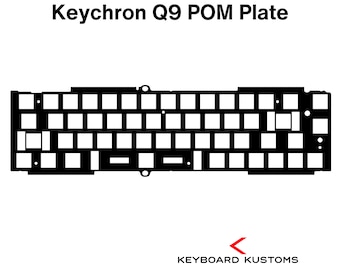 Precision Cut Keychron Q9 POM Plate For Keyboard Modding, Mechanical Keyboard Switch Plate, Replacement Switch Plate For Deeper Sound