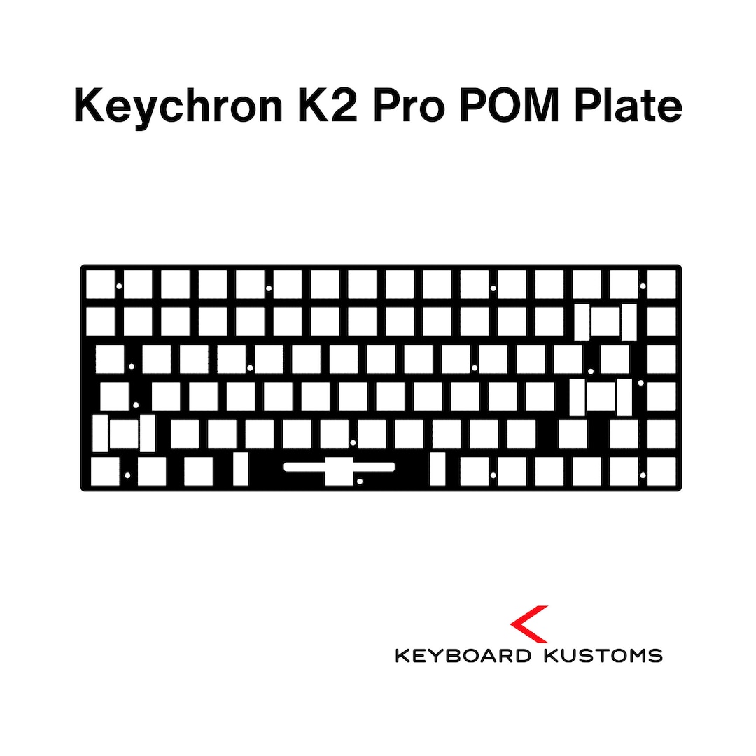 Precision Cut Keychron K2 Pro POM Plate for Keyboard Modding ...