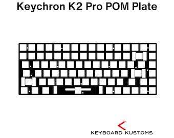 Precision Cut Keychron K2 Pro POM Plate For Keyboard Modding, Mechanical Keyboard Switch Plate, Replacement Switch Plate For Deeper Sound