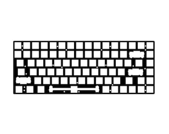 Precision Cut Keychron K2 HE POM Plate For Keyboard Modding, Mechanical Keyboard Switch Plate, Replacement Switch Plate For Deeper Sound