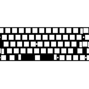 Precision Cut Tofu65 POM Plate For Keyboard Modding, Mechanical Keyboard Switch Plate, Replacement Switch Plate For Deeper Sound