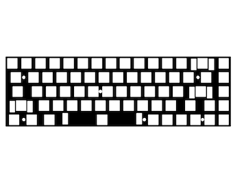 Precision Cut Tofu65 POM Plate For Keyboard Modding, Mechanical Keyboard Switch Plate, Replacement Switch Plate For Deeper Sound