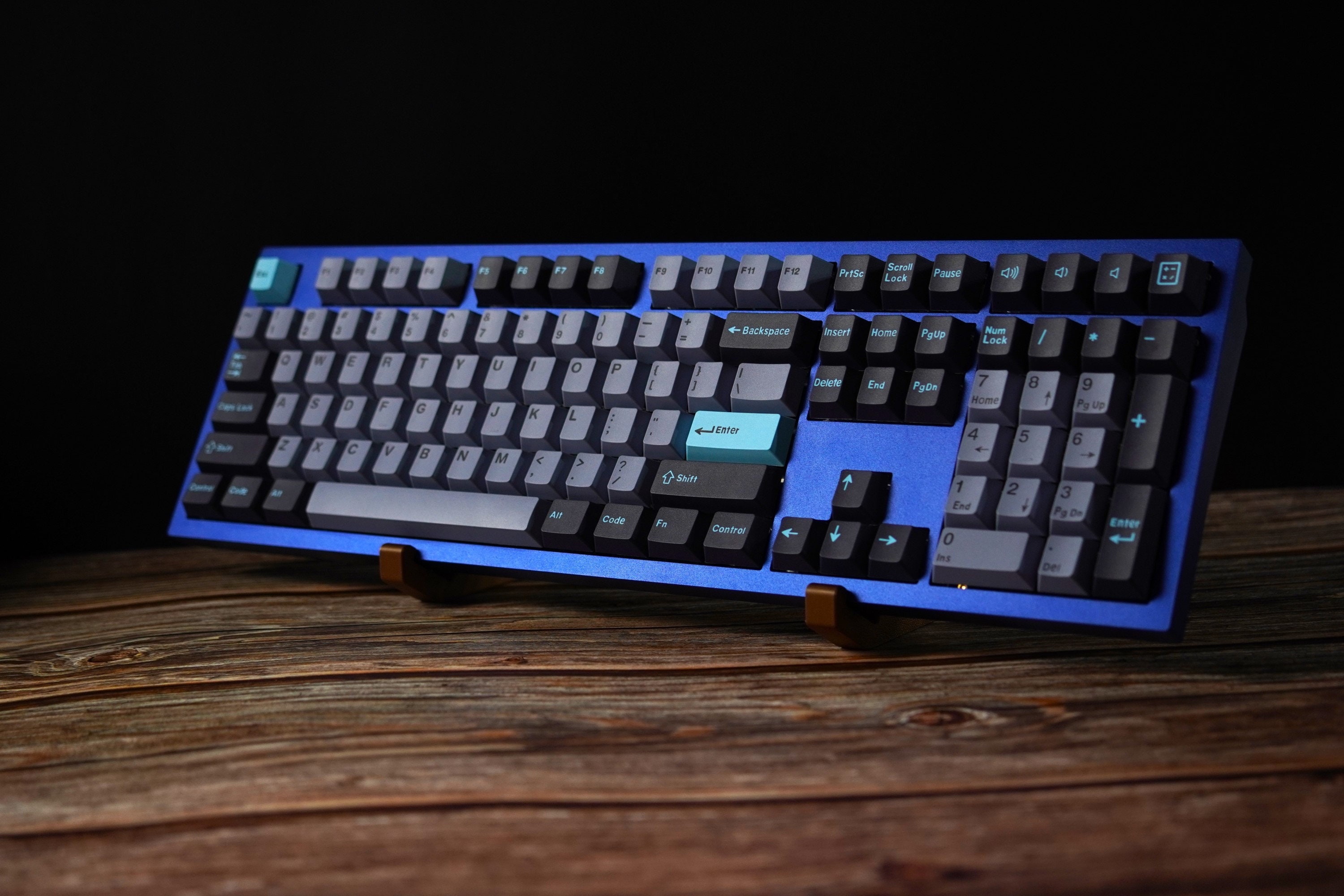Présentoir double clavier élégant pour exposer les claviers, support pour clavier pour mécanicien, rangement pour clavier personnalisé