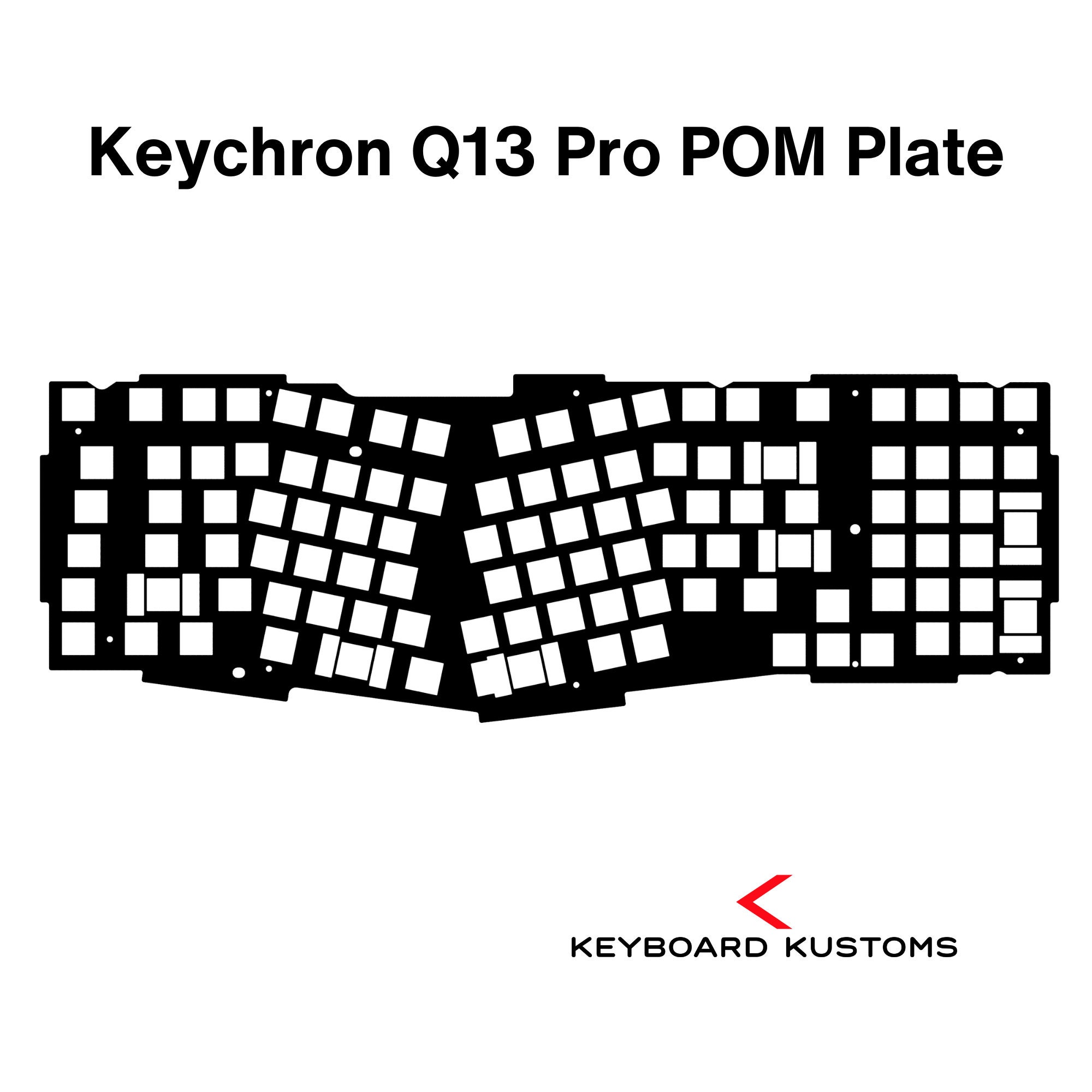 Precision Cut Keychron Q13 Pro POM Plate for Keyboard Modding 