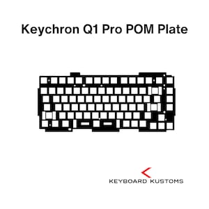 Precision Cut Keychron Q1 Pro POM Plate For Keyboard Modding, Mechanical Keyboard Switch Plate, Replacement Switch Plate For Deeper Sound
