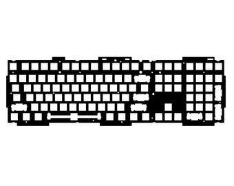 Precision Cut Keychron V6 MAX POM Plate For Keyboard Modding, Mechanical Keyboard Switch Plate, Replacement Switch Plate For Deeper Sound