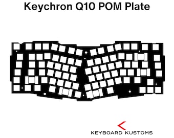 Precision Cut Keychron Q10 POM Plate For Keyboard Modding, Mechanical Keyboard Switch Plate, Replacement Switch Plate For Deeper Sound