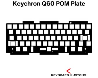 Precision Cut Keychron Q60 POM Plate For Keyboard Modding, Mechanical Keyboard Switch Plate, Replacement Switch Plate For Deeper Sound