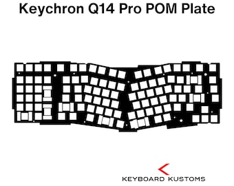 Precision Cut Keychron Q14 Pro POM Plate For Keyboard Modding, Mechanical Keyboard Switch Plate, Replacement Switch Plate For Deeper Sound
