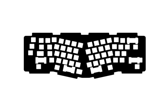 AXOL STUDIO YETI 自作キーボード キーボード改造用の精密カットAxol Studio Yeti POMプレート