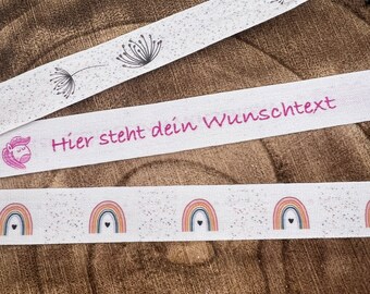 Personalisiertes Band für Glaskerze