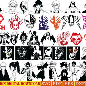Bleach Svg, Anime Series Bleach Svg, Ichigo Bleach Svg, Ichigo Kurosaki  Svg, file for cricut, Anime svg, png, eps, dxf digital download