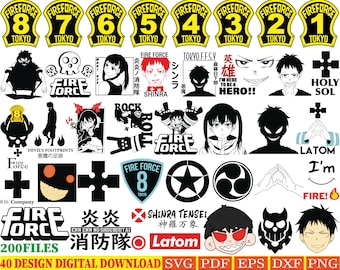 40 Diseños / Paquete de anime SVG Descarga digital / SVG japonés / / Silueta de anime SVG / Personaje de anime / Kawaii svg / Paquetes de anime svg