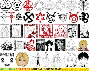 40 disegni / Pacchetto Anime SVG Download digitale / SVG giapponese / / Silhouette Anime SVG / Personaggio Anime / Kawaii SVG / Pacchetti SVG Anime