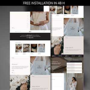 Shopify Theme Template | Shopify Template | Minimalist Shopify Template |Shopify Website | Shopify Store | Web Design