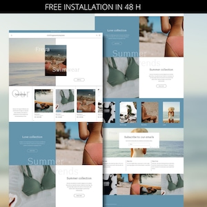 Shopify Theme Template | Shopify Clothing Brand Template | Minimalist Shopify Template |Shopify Website | Shopify Store | Web Design