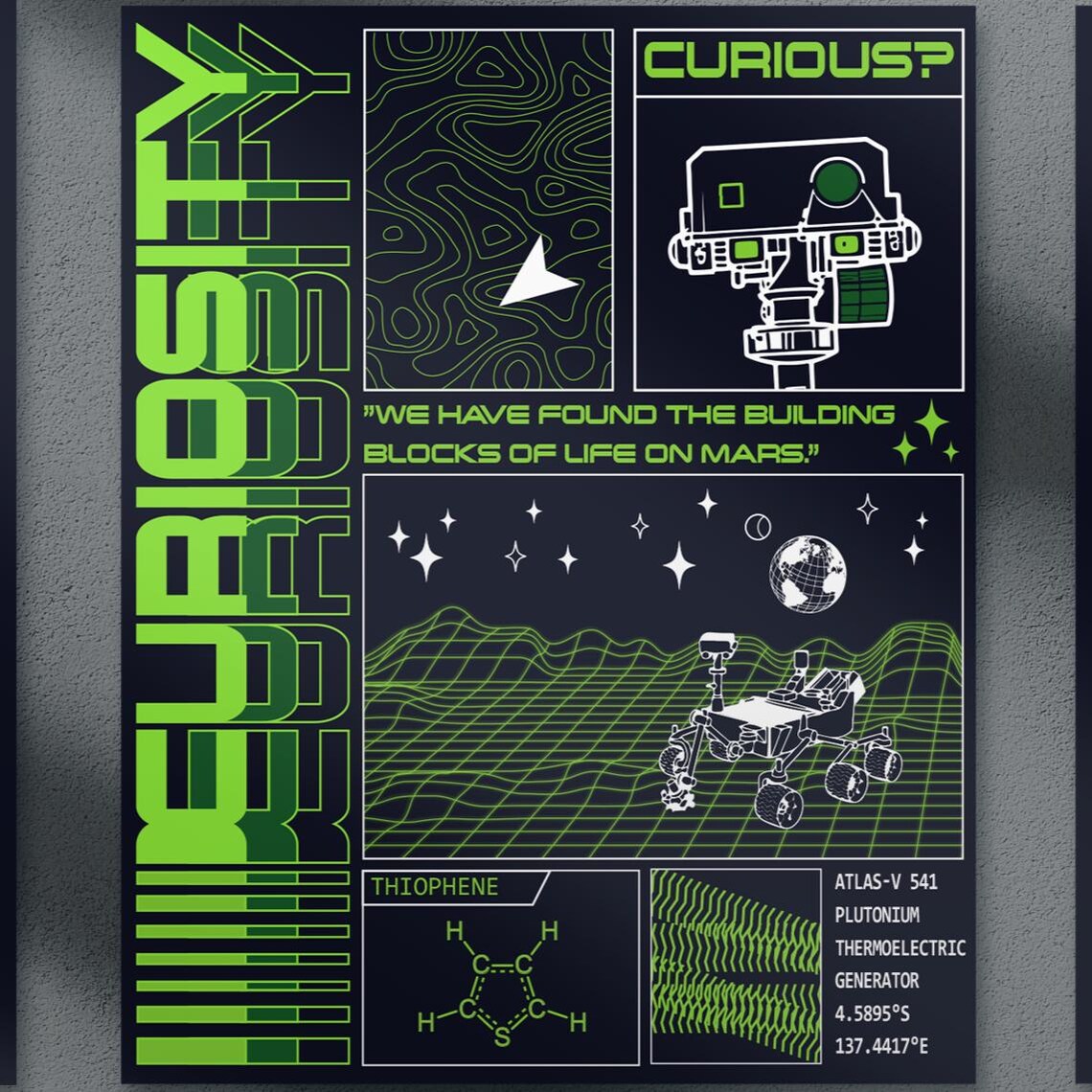 Space Rover Poster [9x12in][12x16in][18x24in][24x32in] [3pcs Set or ...
