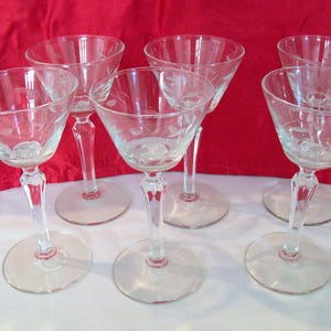 Libbey &quot;Windswept&quot; Cordials - Set of Six