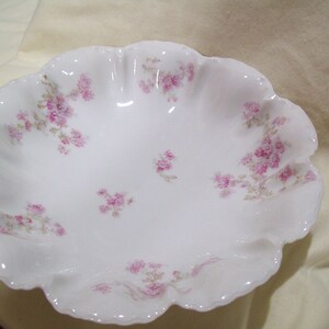 Limoges Scalloped Serving Bowl from France