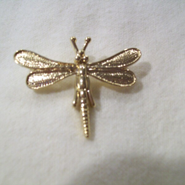 Trafari Gold-Toned Dragonfly Pin