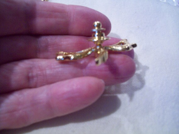 Pair of Avon Rhinestone Dragonfly Tack Pins - image 5