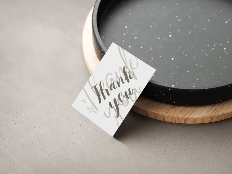 Printable Thank You Card Template, Editable and Customizable. This ...