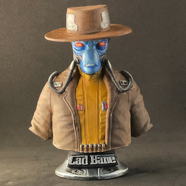 16cm Cad Bane Büste - Handbemaltes Star Wars Kunstwerk