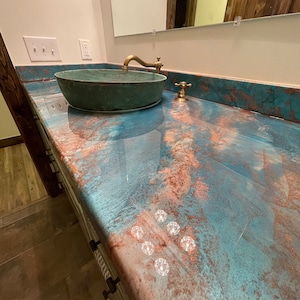 Exotic bathroom vanity countertops or custom designs. Can do numerous different custom projects, reach out and discover the possibilities!