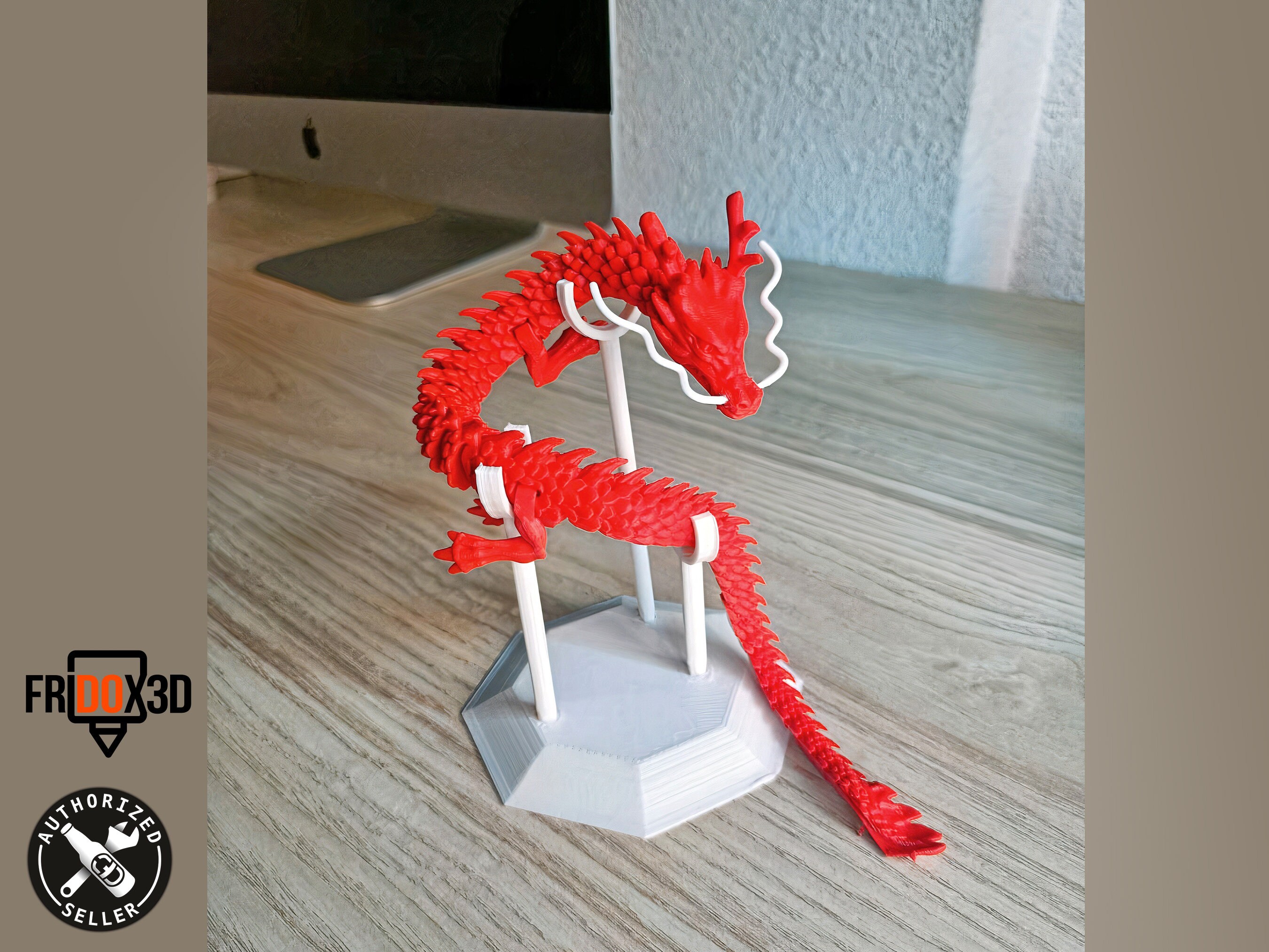 Articulated Dragon, Desk Toys, Office, Office Tabletop Toy, Flexible 3D