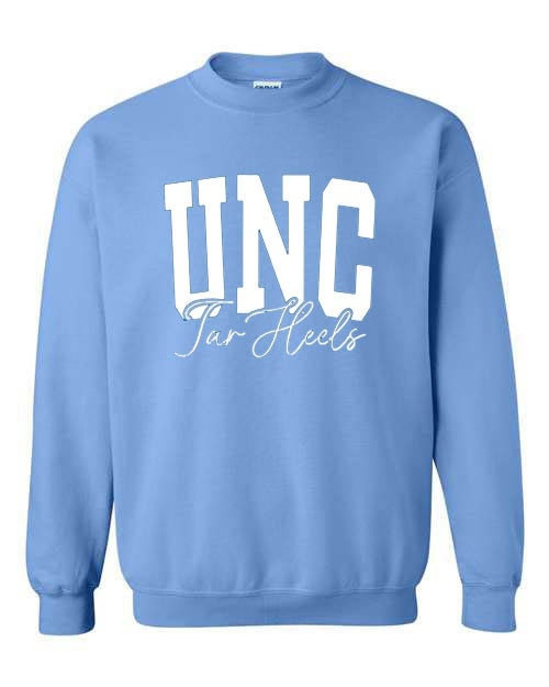 North Carolina Sweatshirt, Tar Heels Crewneck, UNC College Sweatshirt, Tar Heels Fan Sweater