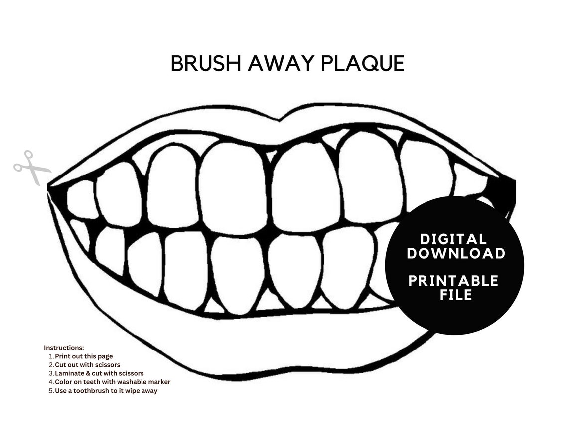 Brush Your Teeth Learning Dental Hygiene Kids Elementary Preschool